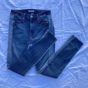 Good American Two Tone Good Waist Jeans